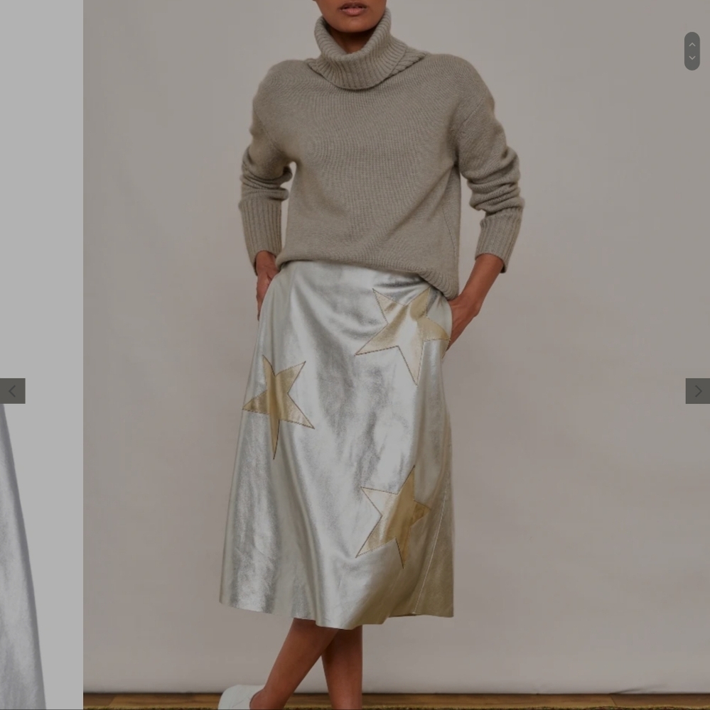 Wyse london metallic stars skirt